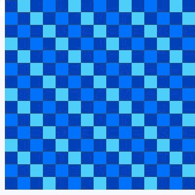 Third color squares added to pattern
